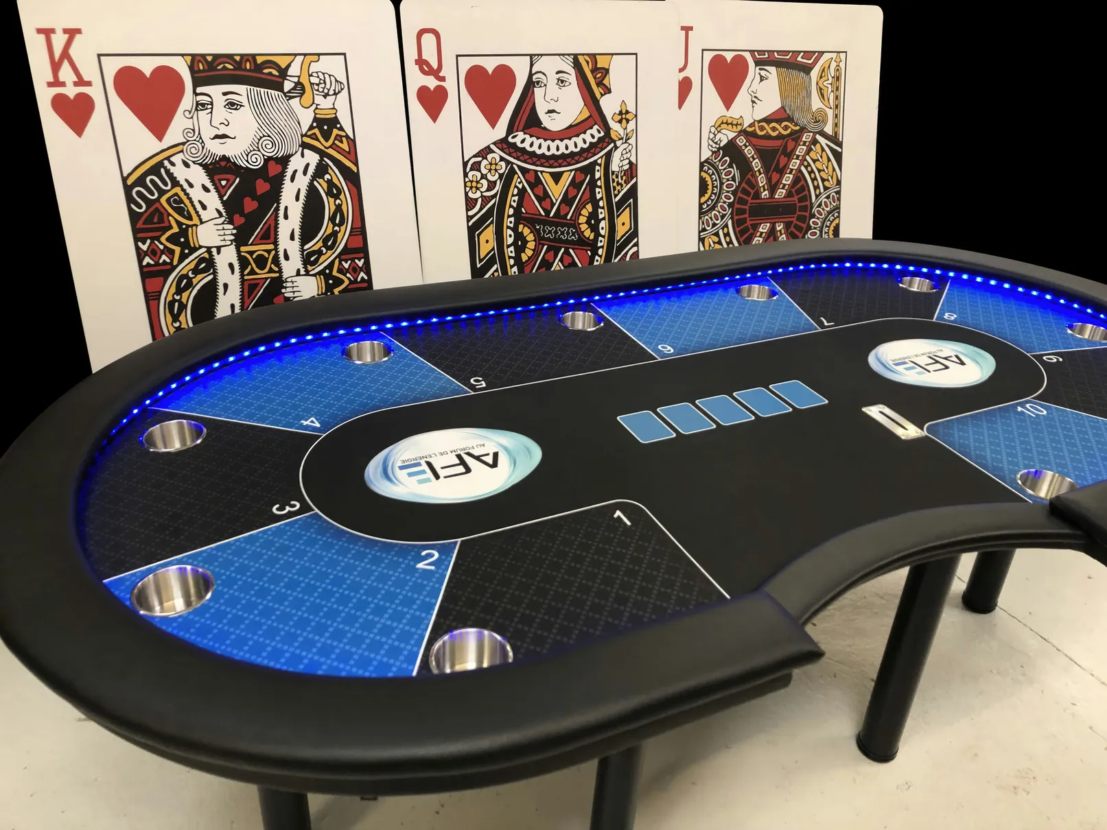 Table de poker professionnelle